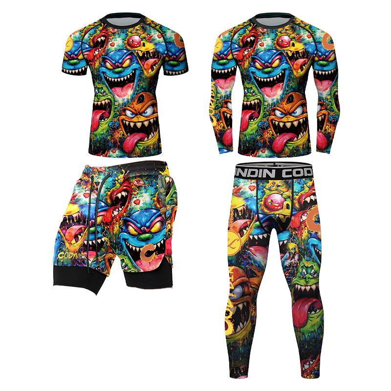 Rash Guard - Rashguard de compression pour hommes, motif
