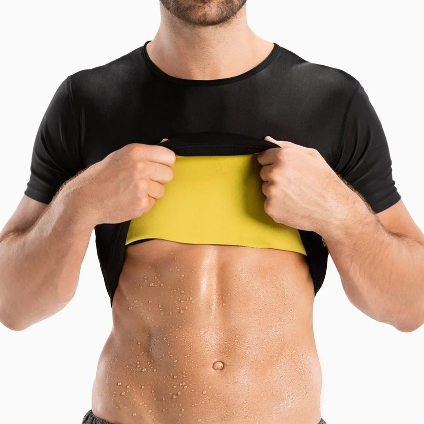 Wetsuit Men - Sauna t-shirts hommes ventre plat corset