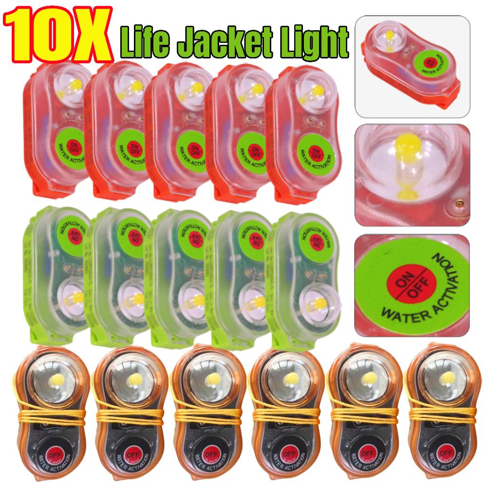 Life Jacket - 1-10 pièces LED Lithium gilet de