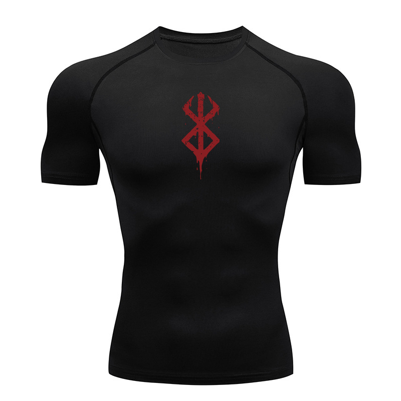 Rash Guard - T-shirts de compression imprimés pour hommes,