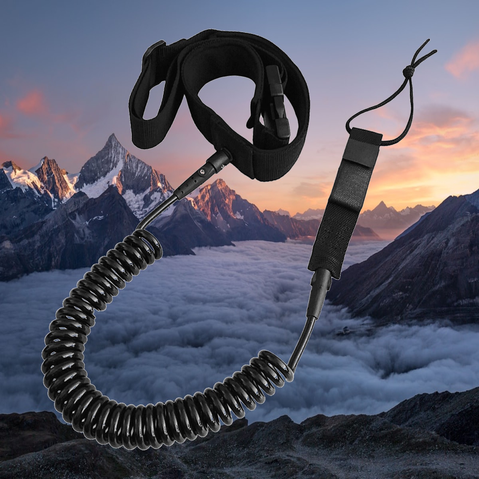 Surfboard Leash - Laisse de SUP enroulée, durable, en