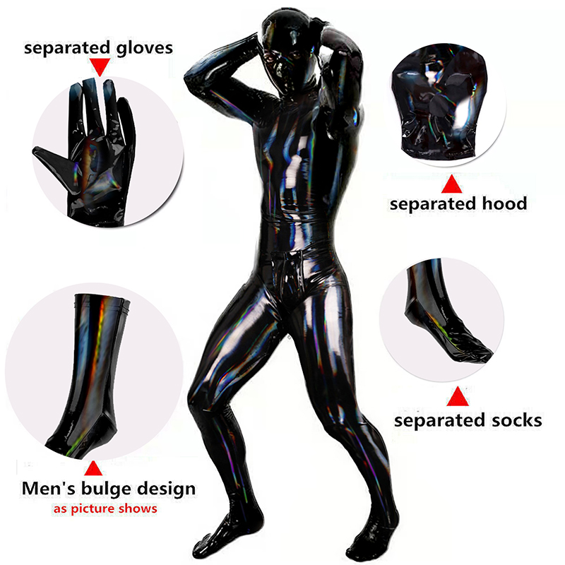 Wetsuit Men - Combinaison Catsuit en cuir PVC pour
