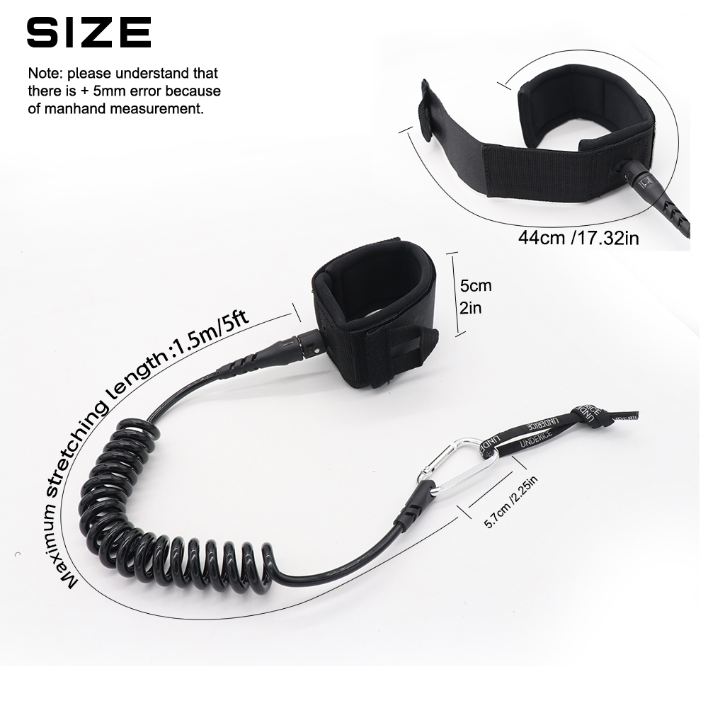 UICE 5FT 5MM Laisse de surf en - Surfboard Leash avis et prix