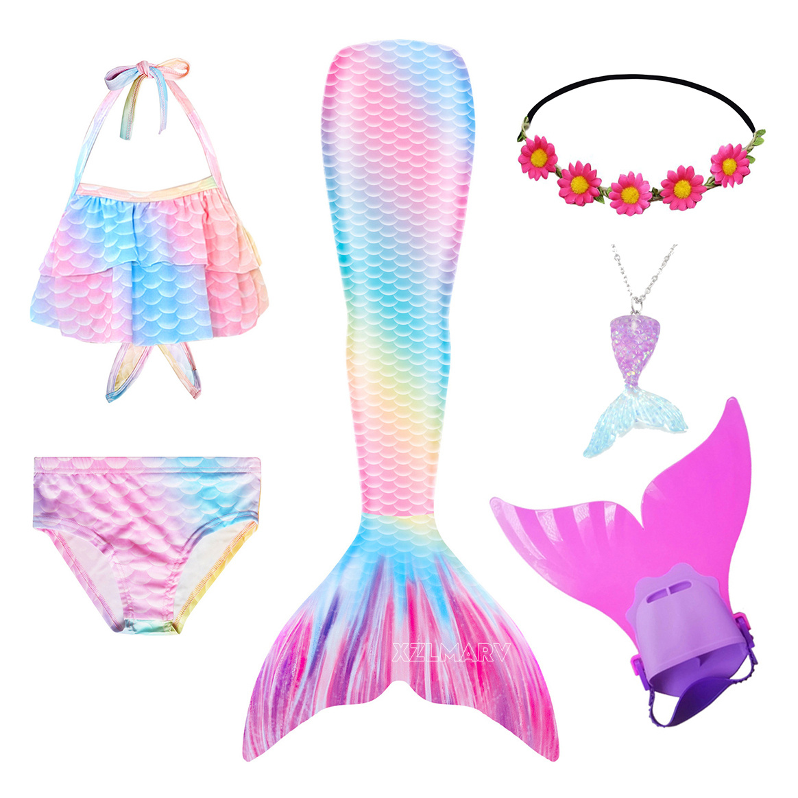 Filles natation queue de sirèn - Swim Fins avis et prix