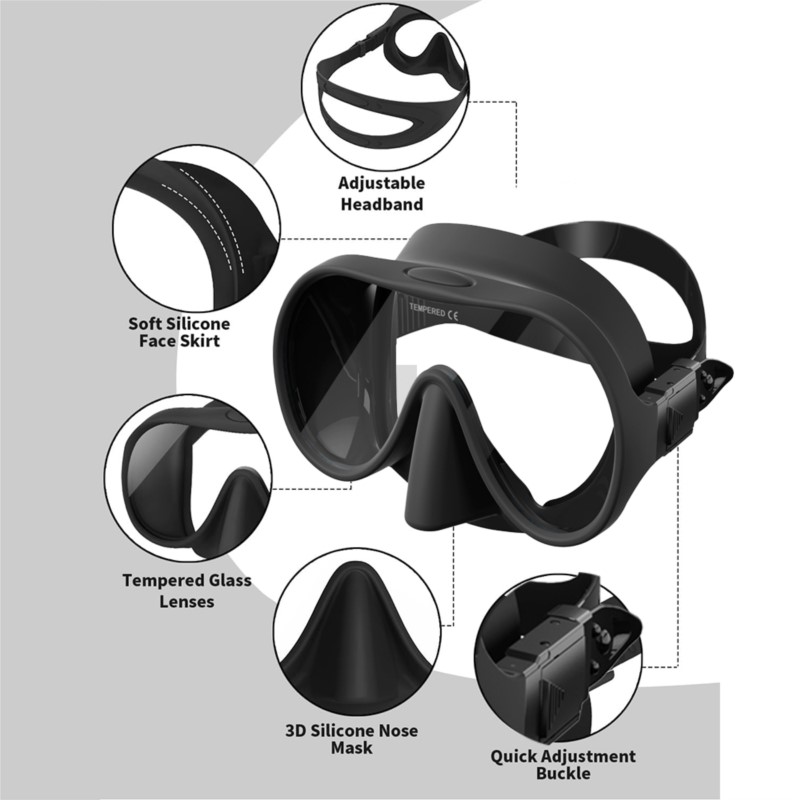 Ensemble de plongée en apnée p - Snorkel Set avis et prix
