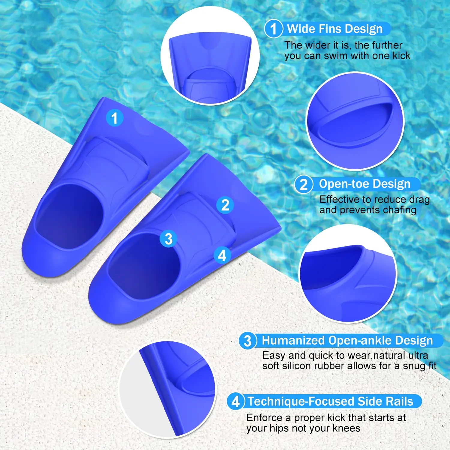 Palmes d'entraînement de natat - Snorkel Set avis et prix